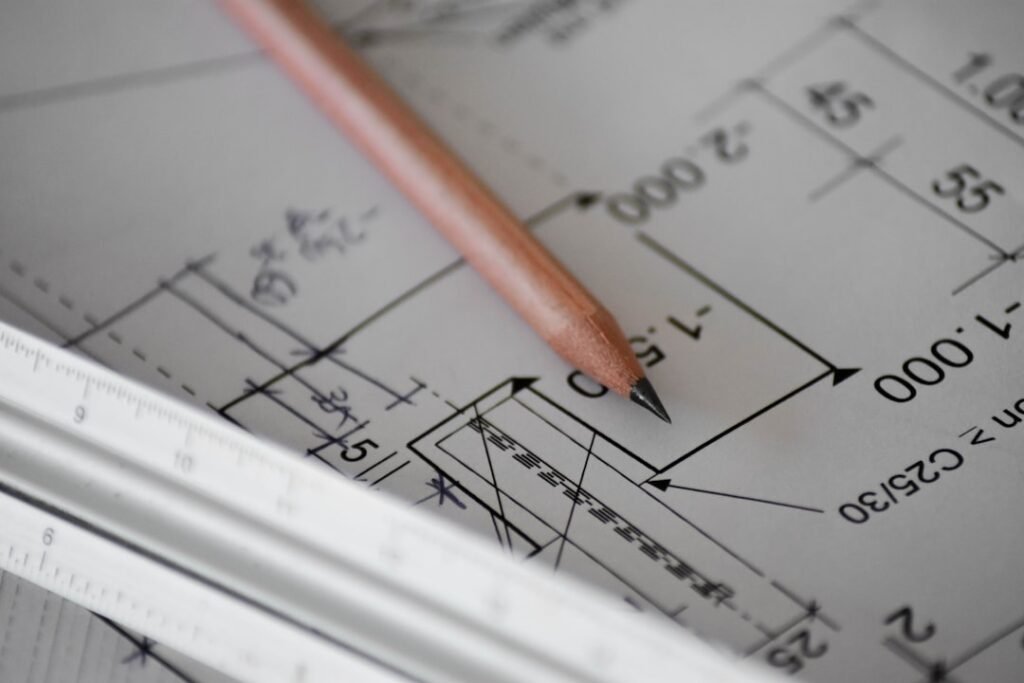 GD&T engineering drawing with geometric tolerancing annotations