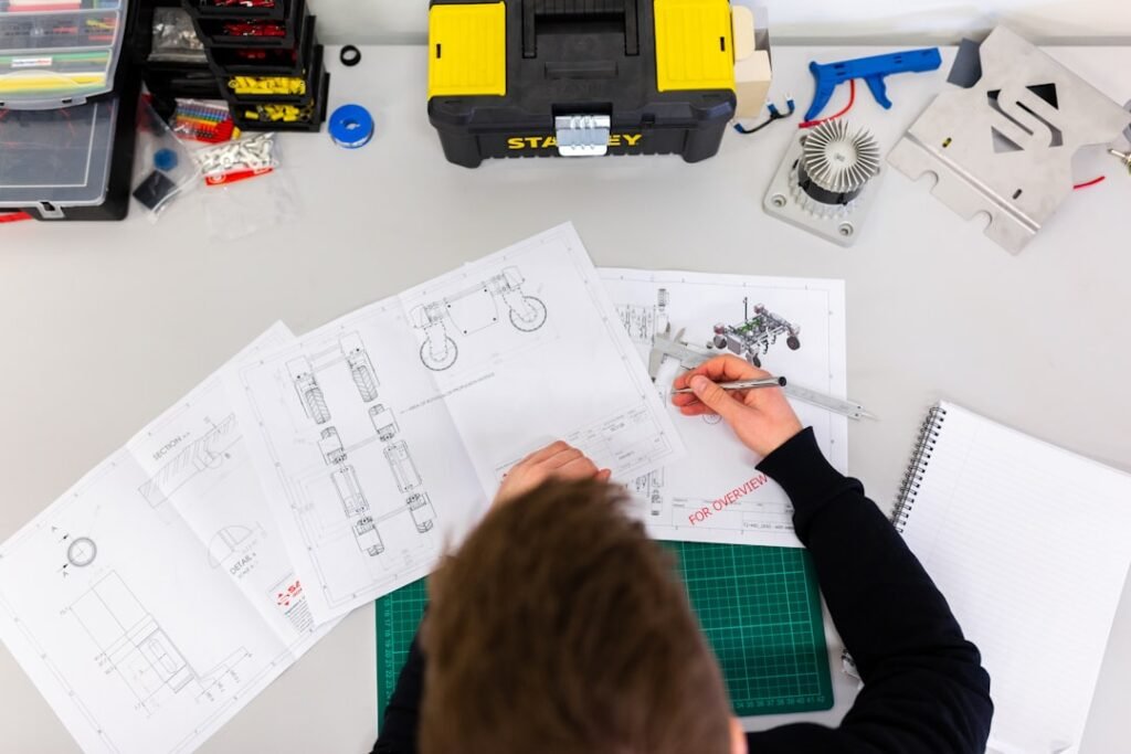 Mechanical design review and engineering drawing inspection